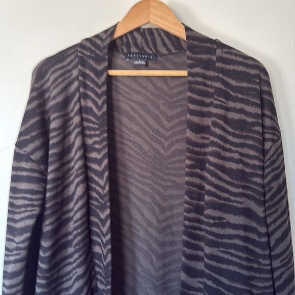 Sanctuary Nordstrom Tiger Stripe Animal Print Cardigan Duster Sweaterโ Small - Picture 3 of 8